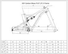Load image into Gallery viewer, DCB F157 Pivot Mach Style Carbon Full Suspension Frame 27.5 - DIY Carbon Bikes