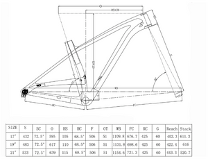 DCB PT29 Trek Stache Style Carbon MTB Plus Frame 29er, 29+, or 27.5+ - DIY Carbon Bikes